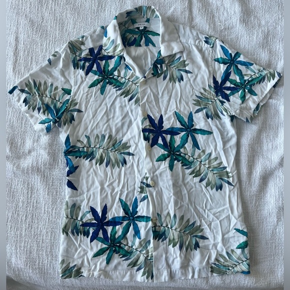 Reiss “Fiji” Summer Cuban Collar Viscose Floral Shirt, Alex Costa style - Picture 2 of 6
